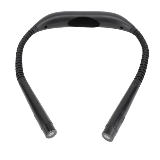 Neck Reading Light 60LM 3 Color Temperature Adjustable Brightness Rotatable Head USB Charging Neck Lamp for Bedroom Dorm School