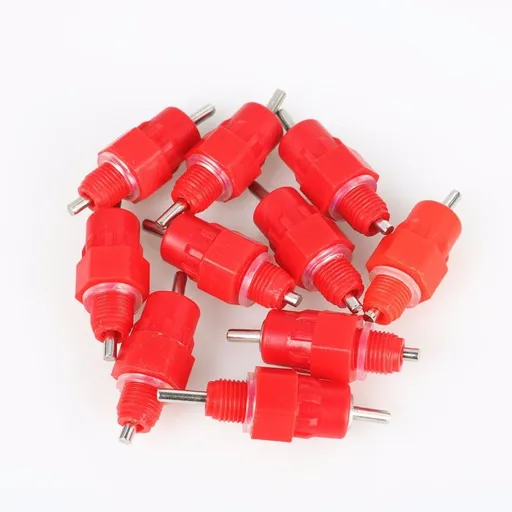 30PCS Automatic Chicken Water Nipple Drinker Feeders Poultry Hen Screw Style crew directly into PVC pipe