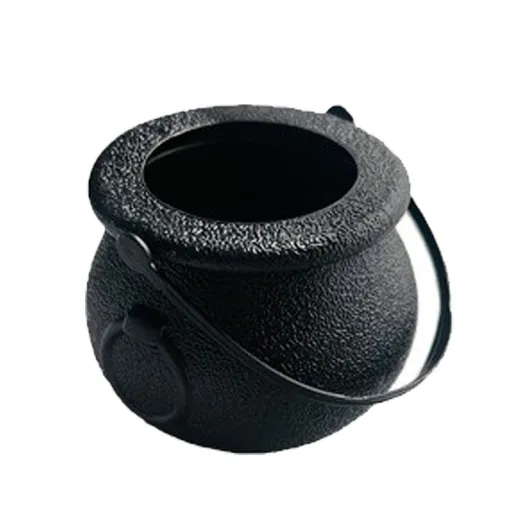 2 pcs Halloween Cauldron - Blow Mold Plastic Party Accessory - Candy Holder for Kids - Halloween Party Favors & Supplies