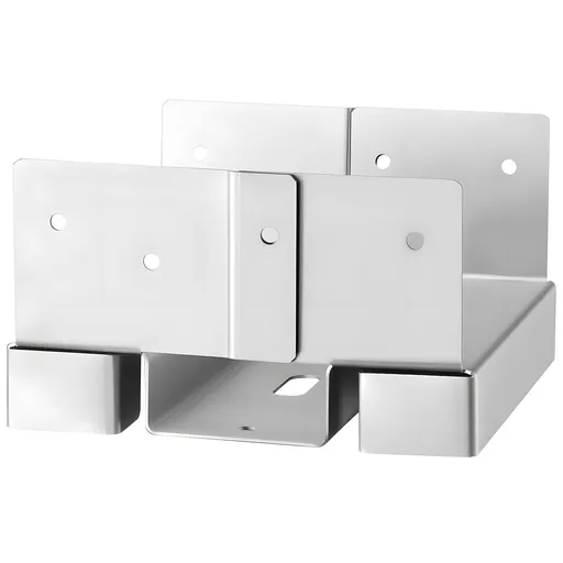 6x6 Post Base 10 Pcs, Inner Size 5.49x5.57inch/139.5x141.5mm Concrete Post Anchor, Heavy-Duty Zinc-Plated Carbon Steel Posts Brackets with 1 Inch Standoff Elevation, for Concrete Pergolas Patio