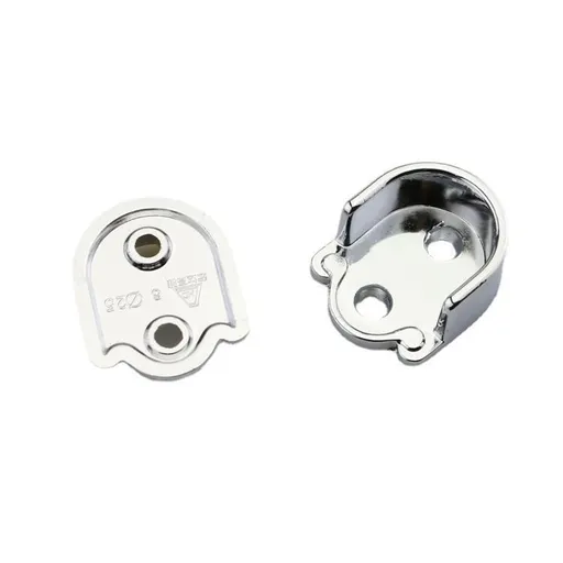 2pcs Zinc Alloy Wardrobe Closet Rod Bracket, Shower Curtain Rod Pole End Supports Sockets Flange Holder Fit Rod Dia 22mm