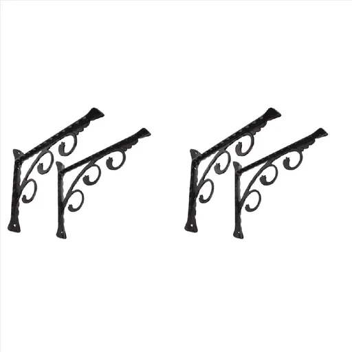4Pcs Wall Mounted L Shaped Angle Bracket Multifuntional Brace Shelf Brackets Decorative S