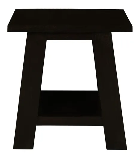 Lamp Table Solid Mahogany Timber Compact Size Chocolate