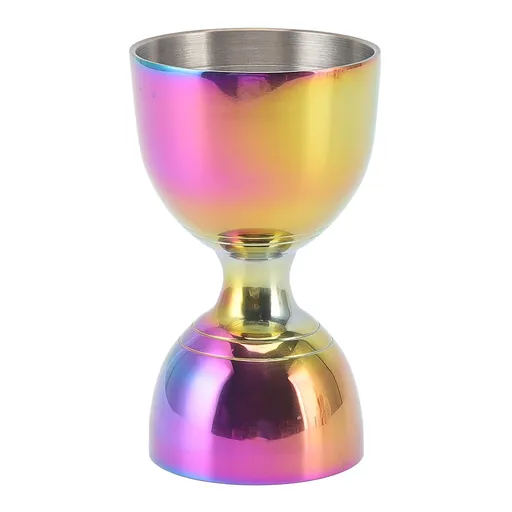 Cocktail Jigger 30/60ml Stainless Steel Durable High Accuracy Wide Opening Shot Measure Jigger for Cocktail Liquor 30/60ml Colorful