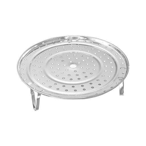 Stainless Steel Steamer Rack with Removable Legs, Multi Functional Steaming Insert for Dumplings Seafood Vegetables, 8.5X8.5X2.3In