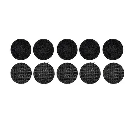 Strong Sticky Round Self Adhesive Dots DIY Bond Tape No Mark Fasteners - Black 20Pairs - 20mm