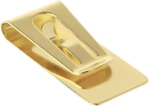 Money clip Gold-colored Knuckle 7cm by 2.5cm