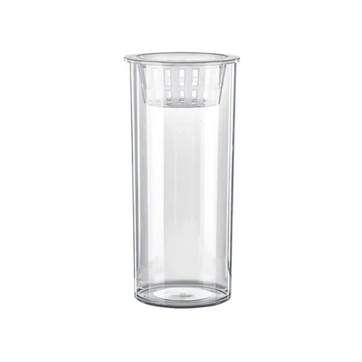 Hydroponic Plant Vase Cylindrical Straight Design Fish Tank for Home Decor - 25cmx10cm