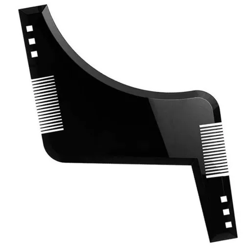 Men's Beard Comb Sideburns Styling Comb With Brush Beard Trimming Template Comb Beard Styling Comb Makeup Comb