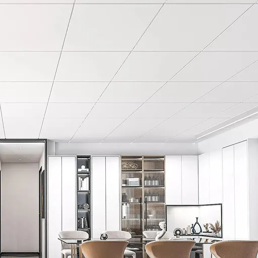 12x Smooth Drop Ceiling Tile 2ft x 2ft PVC Ceiling Panel