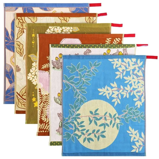 Cotton Tea Towel, Botanical and Floral Prints, Absorbent and Fast Drying Resist Smell Buildup for Home and Kitchen