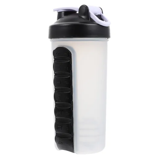 Shaker 1pc Pill Shaker Cup Fitness Cup Travel High Capacity Pp Shaker Water Bottle Made of PP material, durable for use.