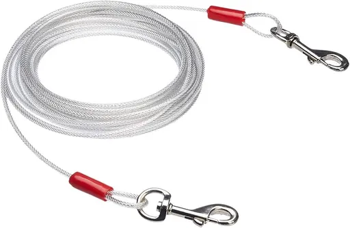 Dog leash - 10 m - cat leash - Active and Large Dogs - Bite-resistant - Retractable leash - Steel cable - Pet leash - Very Hard - bold - Sturdy - Thick - Practical - Unbreakable - Lots of playtime fun - Prevents getting lost - Free play on the lawn