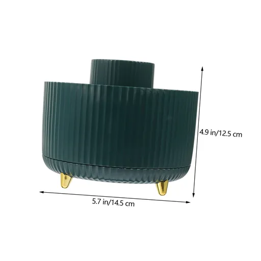 Makeup Storage Box Makeup Brush Case Desktop Stand Business Name Desk Rotating Holder Make up Brush Holder Organizer