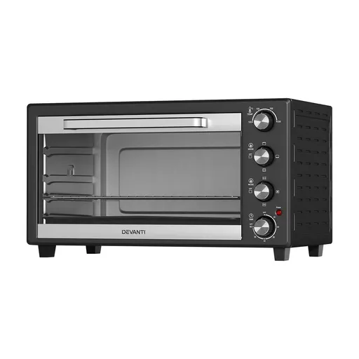 Devanti 48L Convection Oven Electric Fryer Ovens 1800W