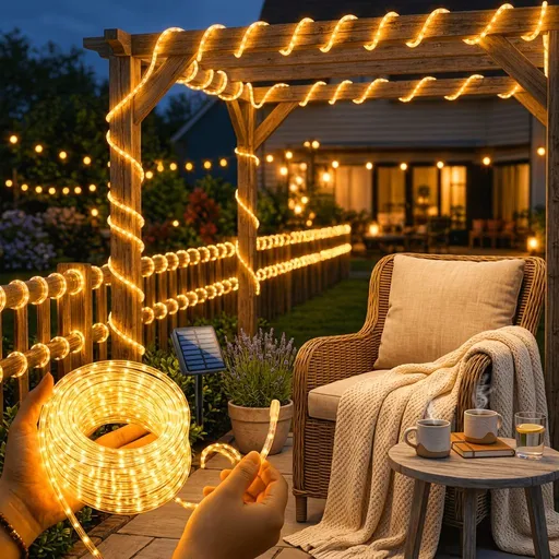 Solar LED String Lights Colorful Party Lights Outdoor Solar Fairy Lights - Multi - Size 20m