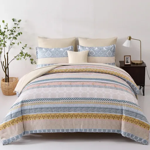 Luxe Loft Boho Quilted Comforter & Shams – Trending 3‑Piece Set