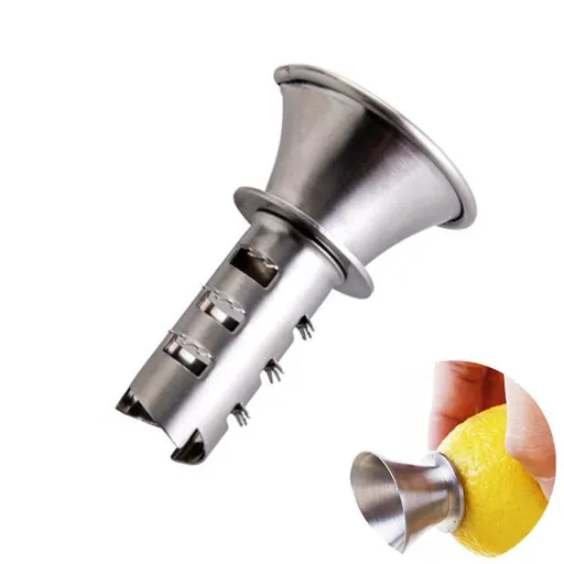Stainless Steel Manual Lemon Juicer Squeezer Reamer, Hand Held Citrus Juicer and Orange Pourer durable and rust proof