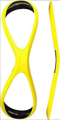 Swimming Forearm Fulcrum Trainer – Figure-8 Design for Early Vertical Forearm (EVF) Technique, Improves Stroke Efficiency & Reduces Shoulder Stress (Yellow,Adult)