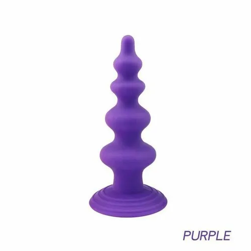 House Of Dasein Silicone Anal Dildo Prostate Massager Strong Suction Cup Butt Plug - Purple