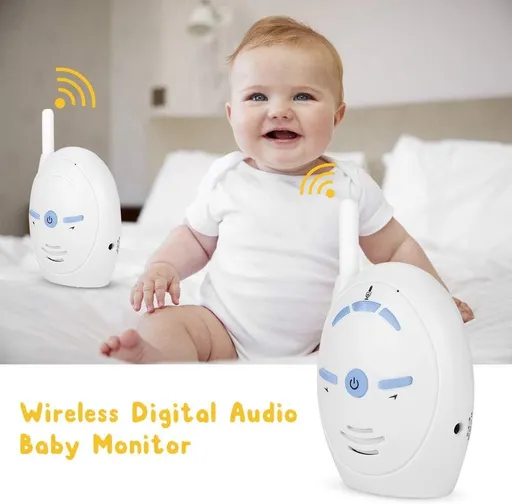 Audio Baby Monitor, Wireless Digital Audio Baby Monitor Nanny Intercom Electronic Alarm Two-Way and Talk Back Intercom