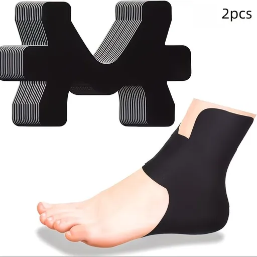 Ankle Sleeves for Women And Men, Muscle Support Pads for Ankle Joints, Ankle Joint Braces | Adjustable Compression Wrap with Elastic Breathable Pre-Cut Design, Suitable for Sports And Fitness Black
