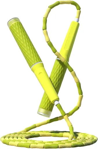 Jump Rope Beaded Adjustable Anti Tangle Fitness Skipping Rope Green