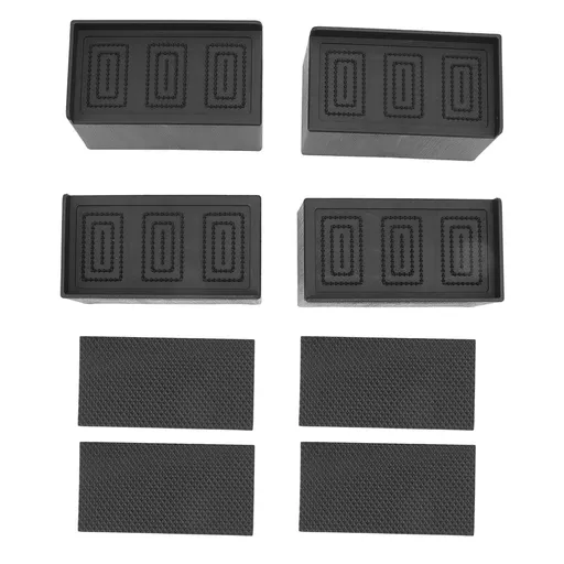 L Shape Rectangular Furniture Risers Rubber Stackable Sofa Risers for Table Couch Chair Bed