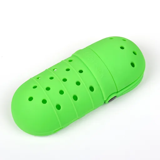 2 Pcs Green Portable Makeup Brush Holder - Silicone Cosmetic Organizer with 21 Slots, Washable, 20x8x5cm, 170g(makeup brush not included)