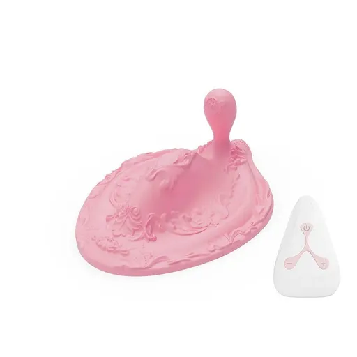 House Of Dasein Unisex Wireless Remote Cushion Vibrator 12 Frequency Vibrating Rod Massager Pad Prostate Anal Plug Stimulator Sex Toys For Women - Pink