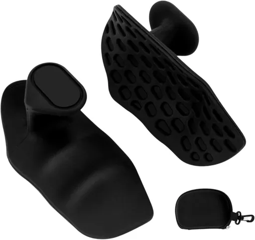 Fitness Strength Training Grips Non-Slip Exercise Grips Fingerless Weightlifting Grips Anti-slip Palm Protectors 2 Pieces Black