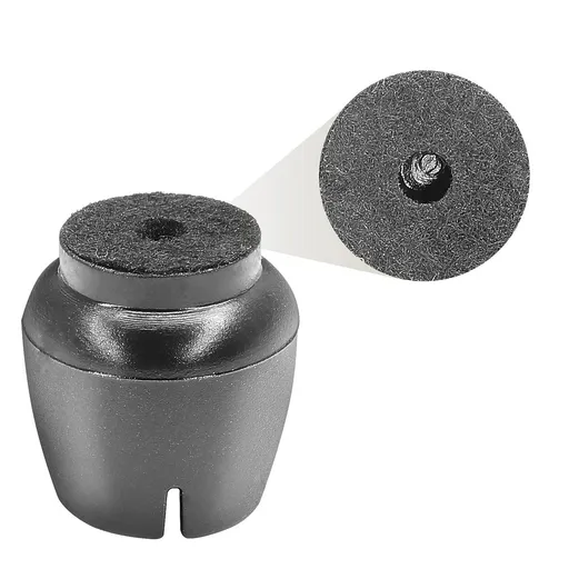 4 pieces of silicone black chair leg caps (3.7cm-4.2cm) silicone chair leg floor protectors Color Black