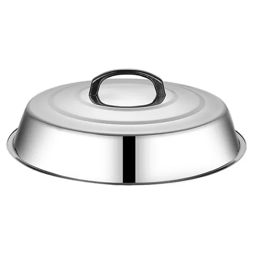 12-Inch Stainless Steel Cheese Melting Dome,Griddle Basting Cover for Flat Top Grill,Metal Steam Lid for Outdoor BBQ,Professional Kitchen Cooking Accessories,Heat-Resistant Food Warmer