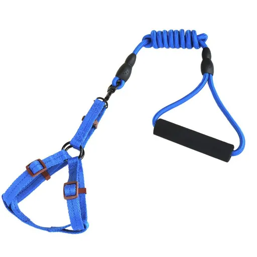 Zichen Polyester Dog Chest Strap 120cm Blue 0.8cm plain round rope chest * 120cm * 1.5 chest back