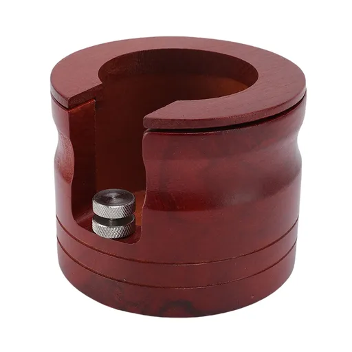 Coffee Portafilter Holder Solid Wood Height Adjustable Tamping Station for 51mm 54mm 58mm Portafilter