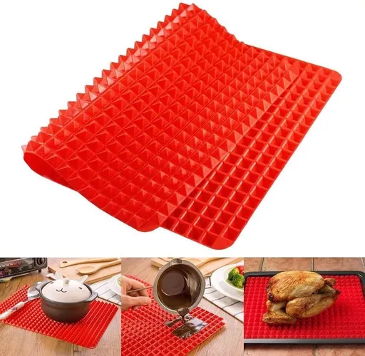Non Stick Baking Cooking Mat Red Heat Resistant Silicone Baking Sheet Baking Silicone Mat Cooking Mats for