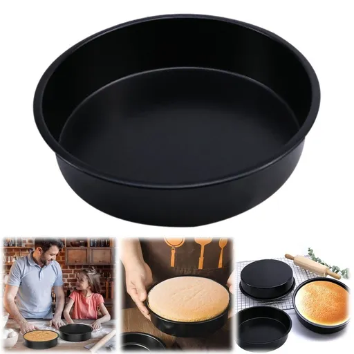 Cake Mould,8” Round Cake Pans Nonstick Round Baking Cake Pan Dish Tin Baking Set Bakeware