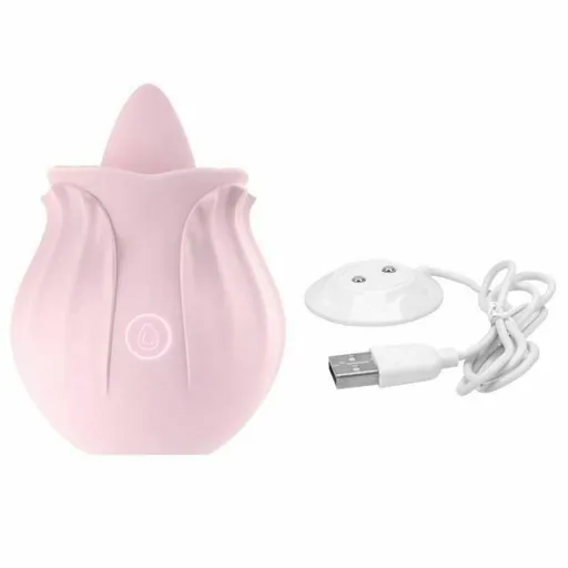 House Of Dasein Nipple Sucking Clit Tongue Licking Oral Sex Simulator Breast Massager - Pink