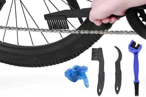 Bicycle Chain Cleaning Kit 360 Degree Rotating Brush Gear Scrubber Tool