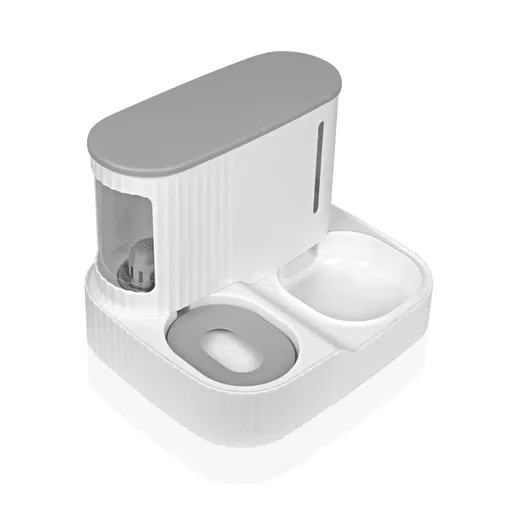 Gravity Feeder and Water Dispenser Set, Automatic Cat Food Dispenser, Automatic Feeder and Water Dispenser 2 in 1