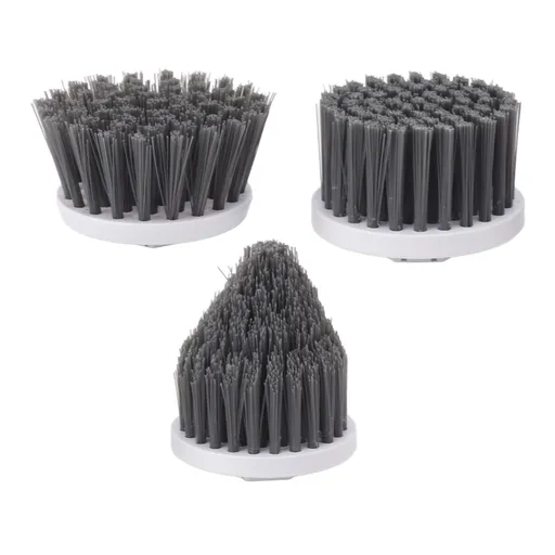 3PCS Electric Spin Scrubber Head Cordless Cleaning Scrubber Brush Head for Replacement Small Disc, Large Disc, Pointy