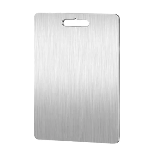 Pure Titanium Cutting Boards,Dishwasher Safe Titanium Cutting Board for Kitchen Durable, Double-Sided, Hygienic Silvery, 46.7 x 30.5 cm