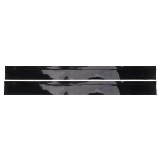 2pcs Kitchen Wide Gap Filler Strip Anti Oil Sealing Strip T Shaped Silicone Stove Gap Covers for Kitchen Stovetop Cooktop Black 63.5cm / 25in