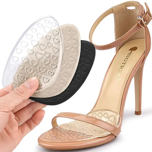 3 pairs Metatarsal Pads, Forefoot Inserts for Women, Ball of Foot Cushions, Non-Slip High Heel Cushion, Soft Foot Pads
