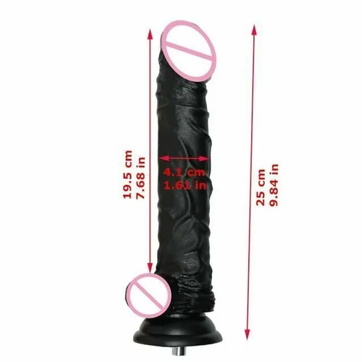 House Of Dasein Premium Sex Machine Attachments Vac U Lock Dildo Suction Cup Anal Plug - Slender 25X4cm