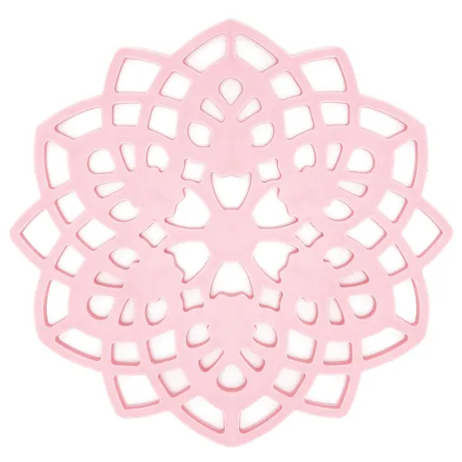Pink Table Mat Hollow Heat Insulation Pad Cup Bowl Pot Holder Placemat Kitchen Accessory