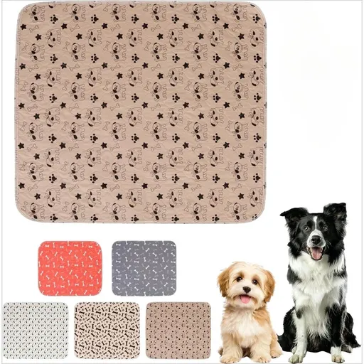 with Pheromones, 4-Layer Leak-Proof Protection and Non-Slip Bottom for Effective Housebreaking and Odor Control, Washable & Reusable Dog Training Pads