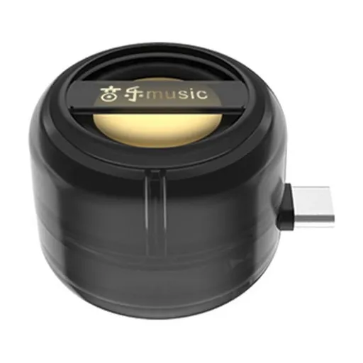 Portable Mini Speaker Universal Type-C Sound Box Plug in Mobile Phone Amplifier External Wired Home Clear