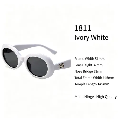 Elegant Ivory White Cat Eye Sunglasses UV400 Blocking, Polished Light Mature Vibe, for Christmas Gifting