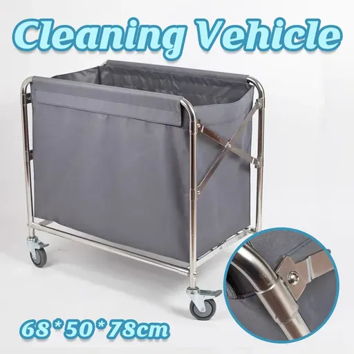 Multi Functional Hand Pushed Cloth Cleaning Service Cart Hotel Guesthouse Rooms